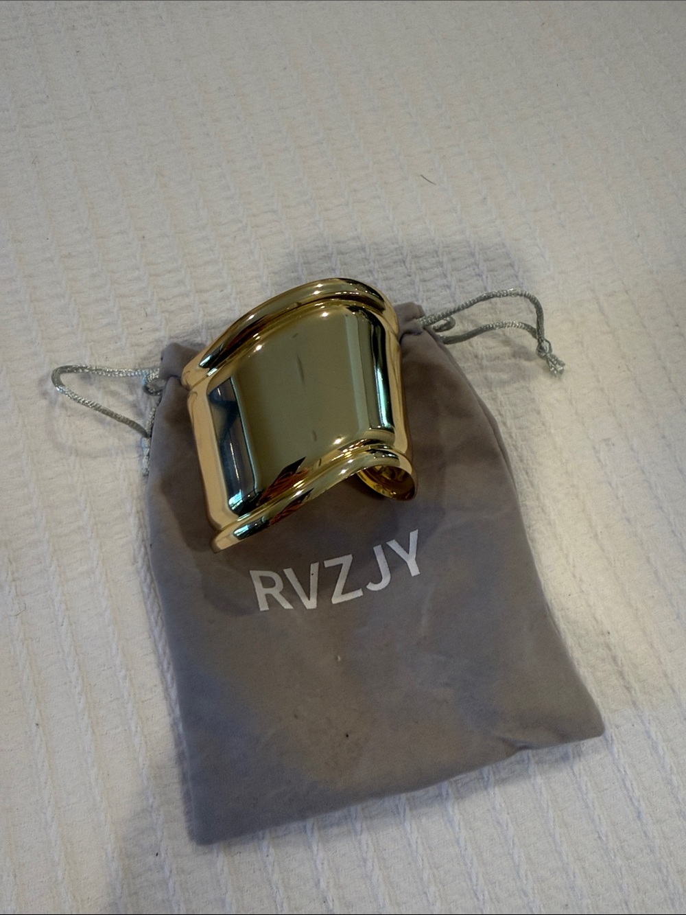 Gold bracelet cuff